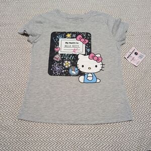 Hello Kitty Gray Kids T-Shirt Size 8/10